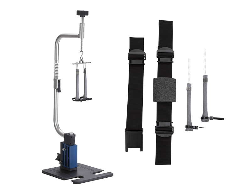 Handstand Traction Tower showing Straps